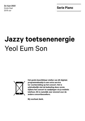 2023 06 03 Jazzy toetsenenergie - Yeol Eum Son