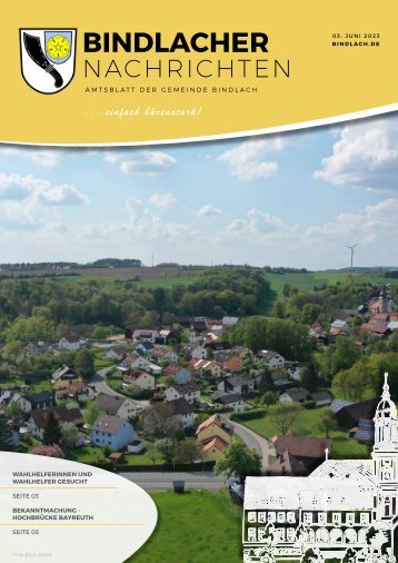 Bindlacher Nachrichten  - Ausgabe 02.06.2023
