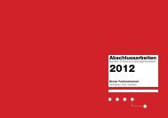 Thesisarbeiten (PDF) - AHB - Berner Fachhochschule