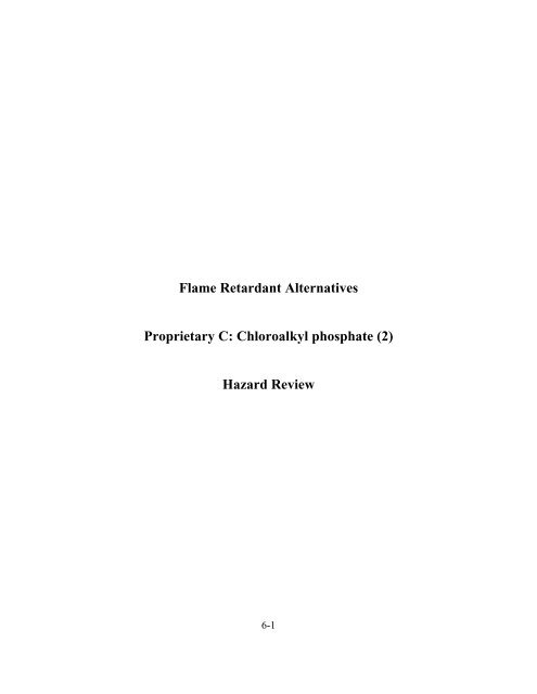 Environmental Profiles of Chemical Flame-Retardant Alternatives for