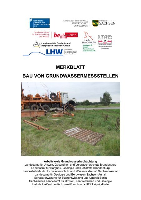 Merkblatt Bau von Grundwassermessstellen - LUGV