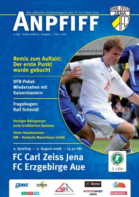FC Carl Zeiss Jena FC Erzgebirge Aue