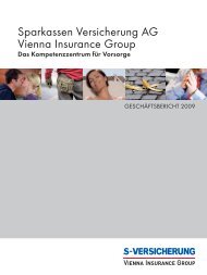 Geschäftsbericht 2009 - Sparkassen Versicherung AG