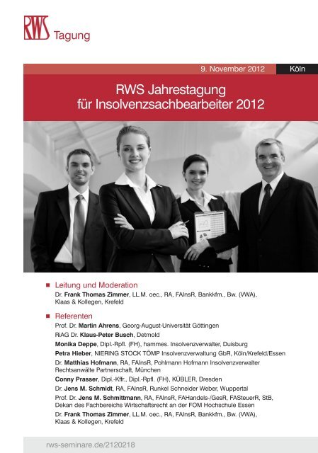 Rws Jahrestagung Fur Insolvenzsachbearbeiter 12 Runkel