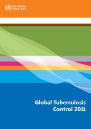 Global tuberculosis control - libdoc.who.int - World Health ...