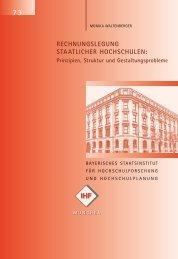 Rechnungslegung staatlicher Hochschulen - Bayerisches ...