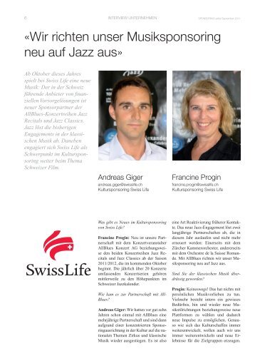 Swiss Life-09-2011 - SPONSORING EXTRA NEWS