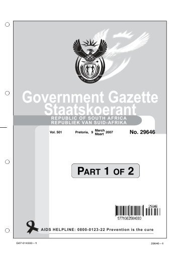 Government Gazette Staatskoerant - ("CIPC")is