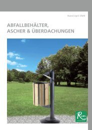 Katalog Abfallbehälter, Ascher & Überdachungen