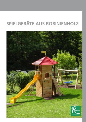 Katalog Spielgeräte aus Robinienholz