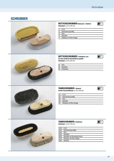 Reinigungsbürsten +Systeme