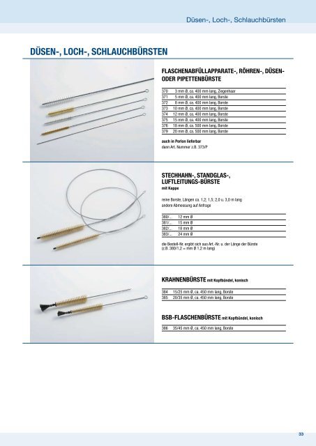 Reinigungsbürsten +Systeme