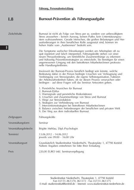 H auptkatalog - Lehrerfortbildung NRW