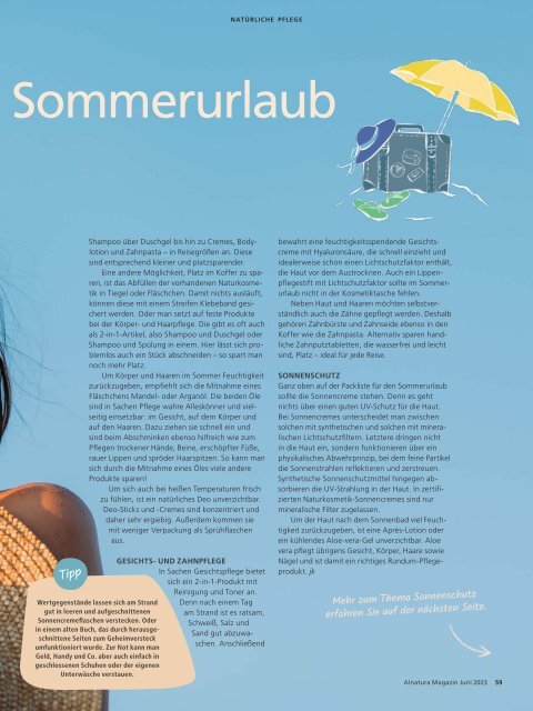 Alnatura Magazin Juni 2023