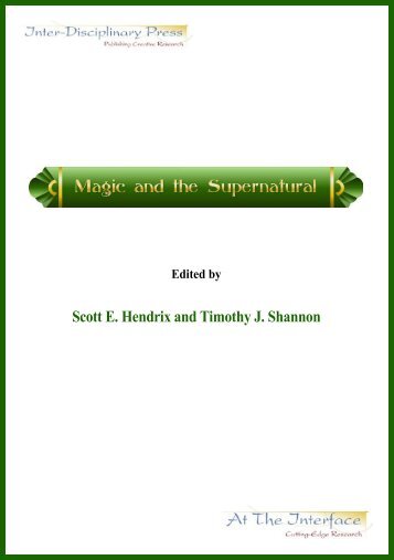 Magic and the Supernatural - Lancaster University