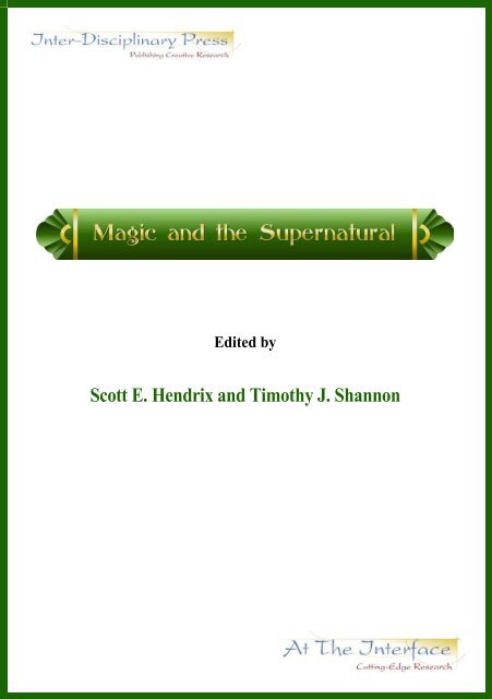 Magic and the Supernatural - Lancaster University