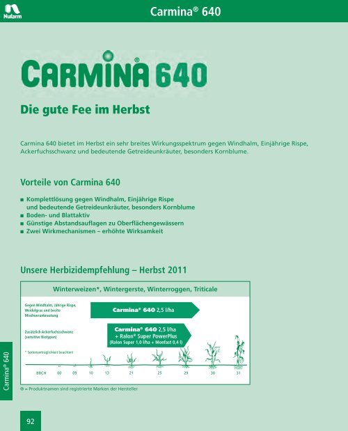 Carmina® 640 - Nufarm