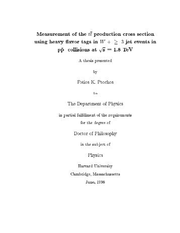 Measurement of the tt production cross section using heavy avor ...