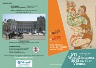 STI WorldCongress 2013July 14–17 Vienna