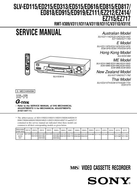 SERVICE MANUAL - Diagramas Gratis - Diagramas electronicos y ...