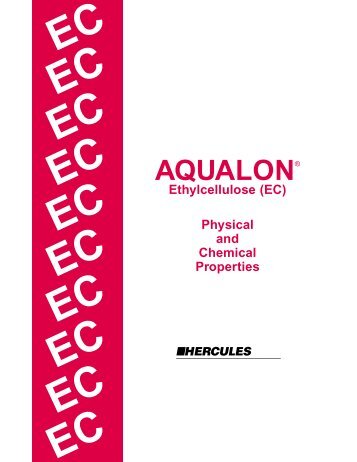 Aqualon® Ethylcellulose (EC) Physical and Chemical Properties