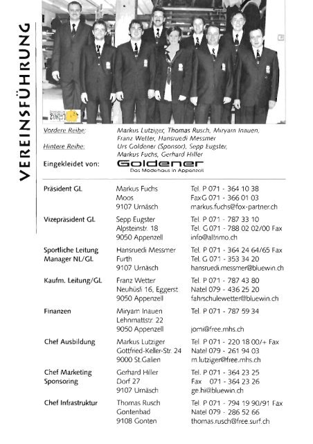 Ausgabe 2001/02 Mai - bei den Appenzeller Bären