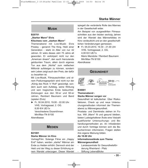 Leitbild der VHS - Volkshochschule