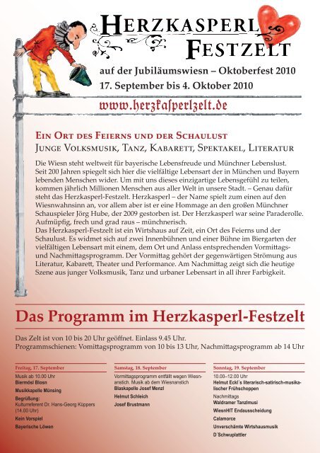 zum oktoberfest - Gaudiblatt