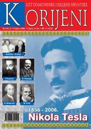 korijeni, list domovinske i iseljene hrvatske - Hrvatski svjetski sabor