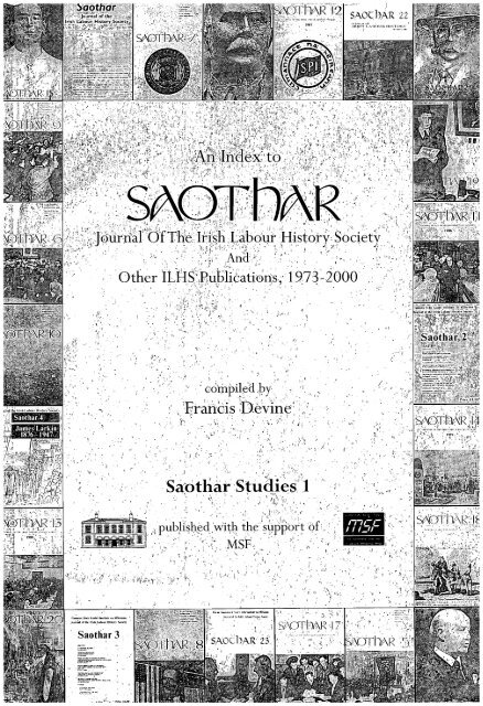 Saothar - Irish Labour History Society