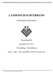 LANDESSCHACHVERBAND - HSG Uni Rostock