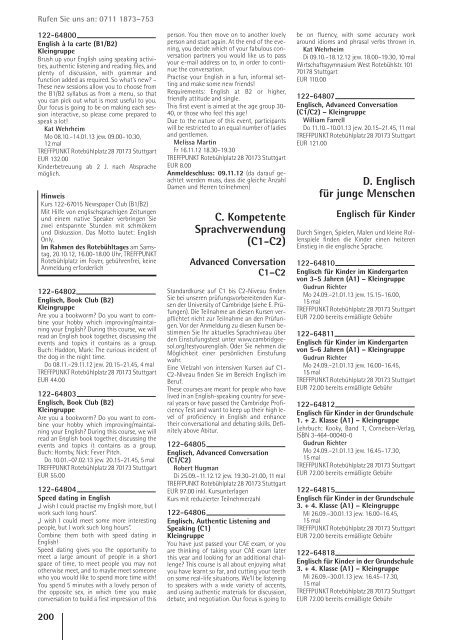 vhs das Programm 2 / 2012 - Volkshochschule Stuttgart