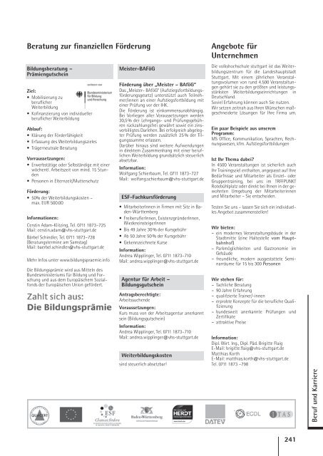 vhs das Programm 2 / 2012 - Volkshochschule Stuttgart