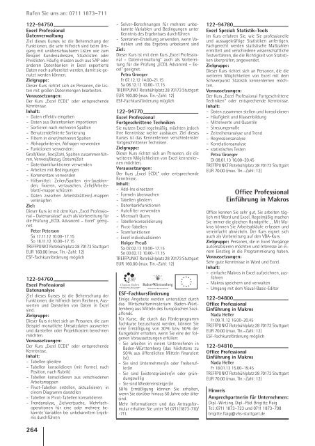 vhs das Programm 2 / 2012 - Volkshochschule Stuttgart