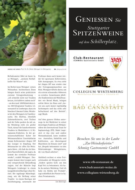 Der Wein - Pro Stuttgart