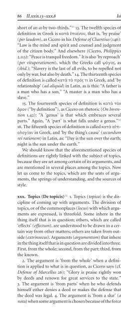 The Etymologies of Isidore of Seville - Pot-pourri