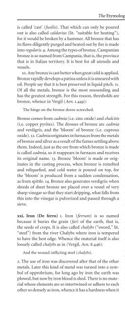 The Etymologies of Isidore of Seville - Pot-pourri