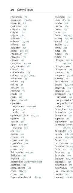 The Etymologies of Isidore of Seville - Pot-pourri