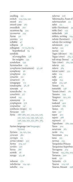 The Etymologies of Isidore of Seville - Pot-pourri