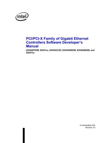 8254x Family of Gigabit Ethernet Controllers Software ... - PDOS