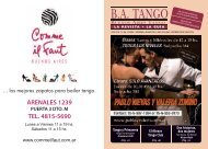 El Abrazo Tango Club Tango y Primavera Dos ... - Planet Tango