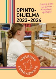 Hausjärven kansalaisopisto opinto-ohjelma 2023-2024