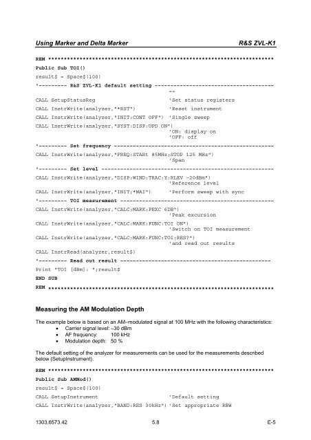 Software Manual for the R&S ZVL-K1 - Rohde & Schwarz