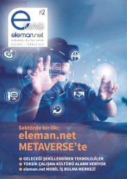 Eleman.net Kurumsal Dergisi e-MAG İkinci Sayısı | Haziran - Temmuz