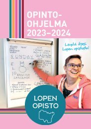 Lopen opisto opinto-ohjelma 2023-2024