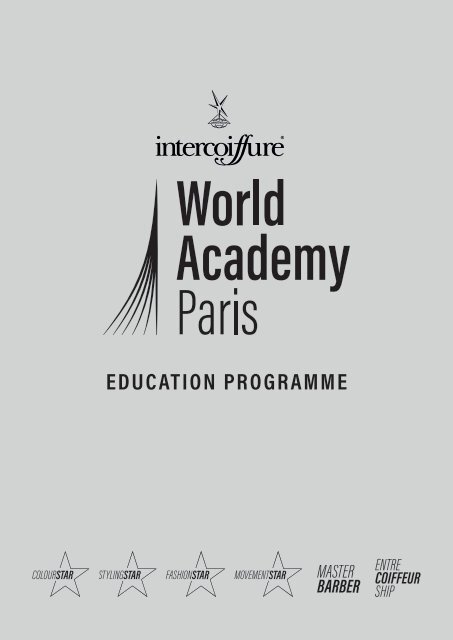 Intercoiffure WorldAcademy brochure