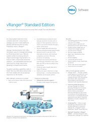 vRanger® Standard Edition - Quest Software