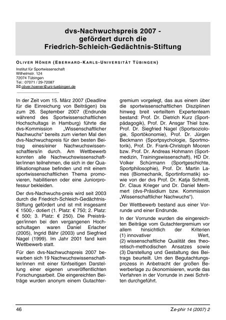 Hochschuldidaktik und digitale Medien - Sportwissenschaftlicher ...