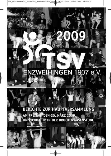 Berichtsheft_2009 - TSV Enzweihingen