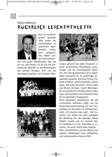 Berichtsheft_2009 - TSV Enzweihingen